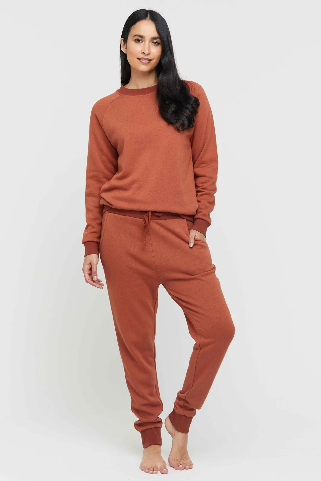 Bamboo Slouch Trackpant - Spice