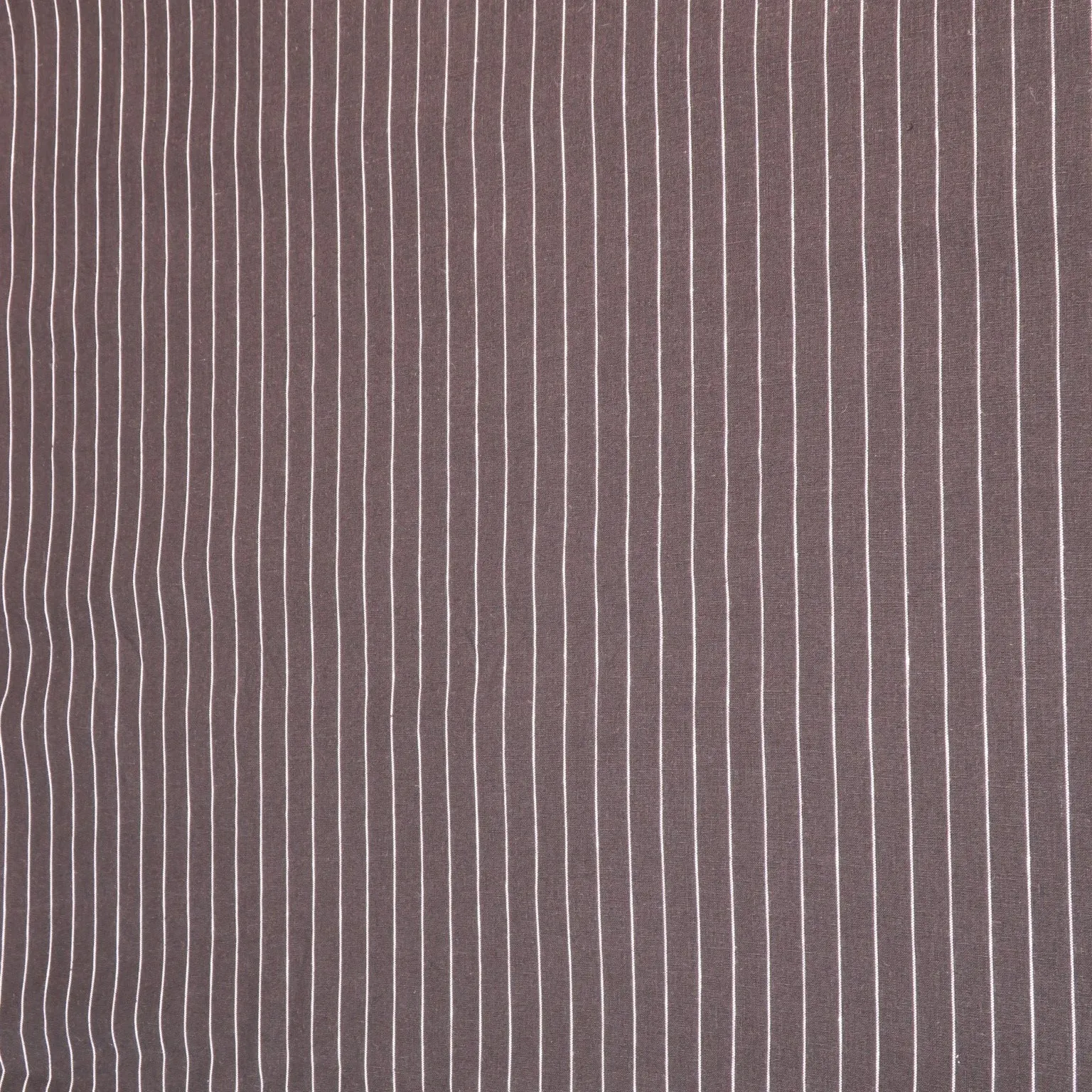 Black with White Chalk Stripe Outlet Linen Suiting Holland & Sherry Fabric