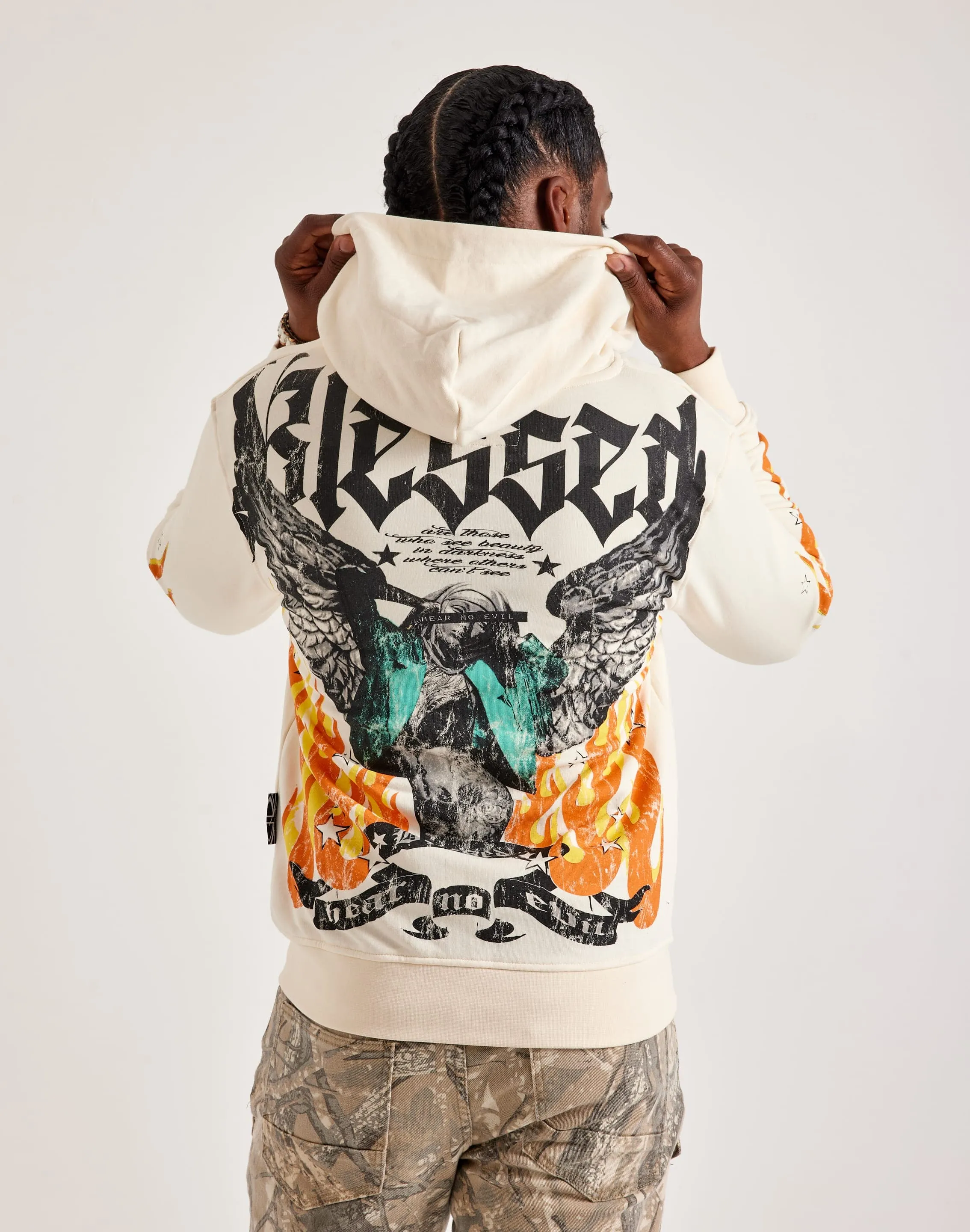 Blessed UK Hear No Evil Full-Zip Hoodie