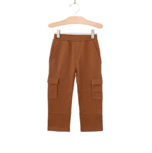 City Mouse Brushed Fleece Cargo Pant - Rust