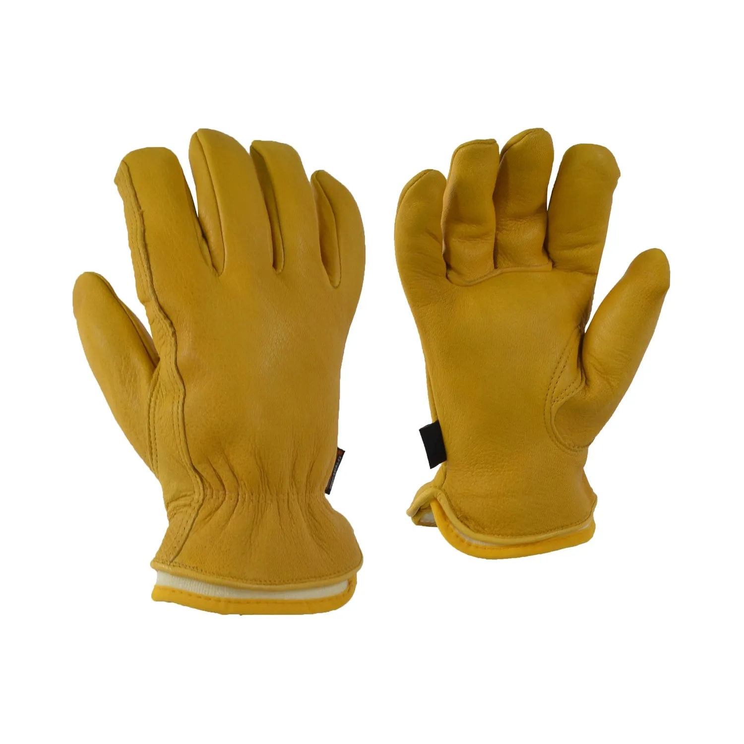 Deerskin Leather Gloves - Flannel Lined