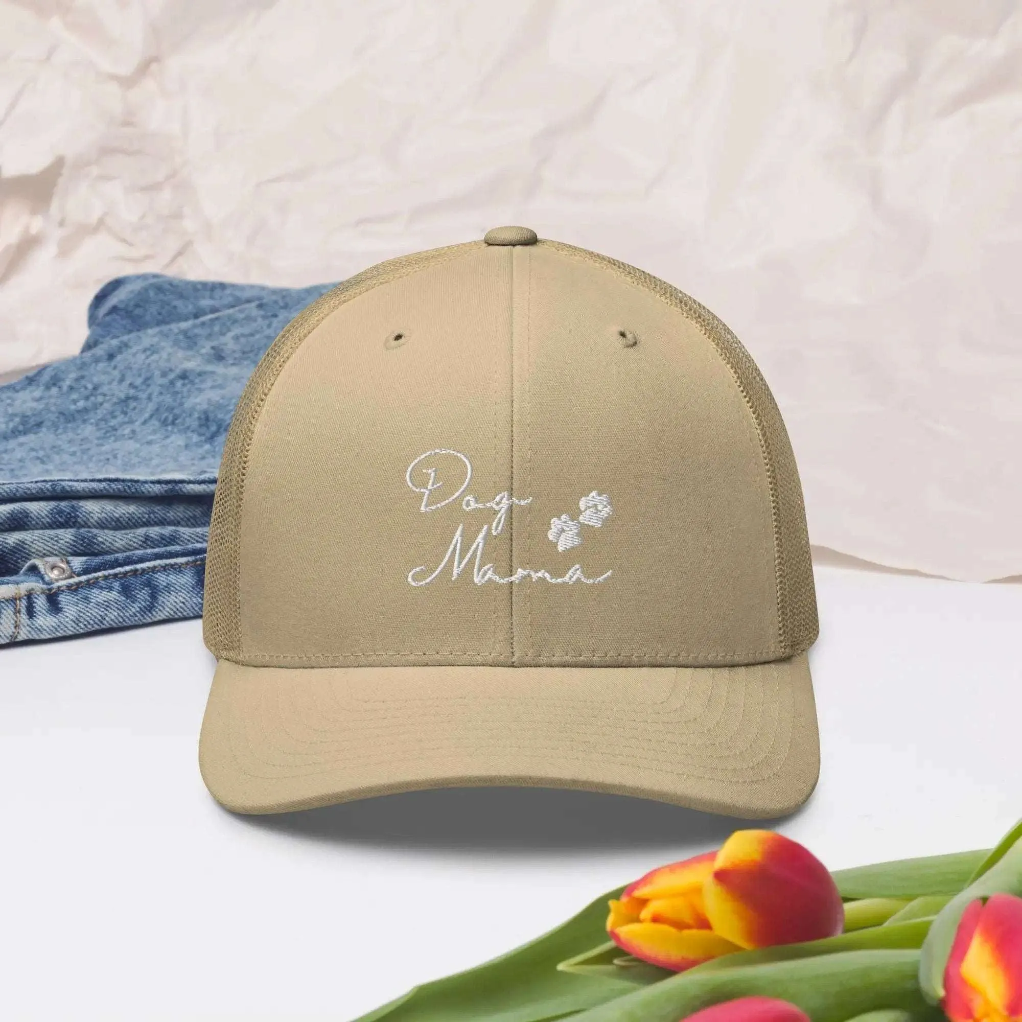 Dog Mama Embroidered Trucker Cap