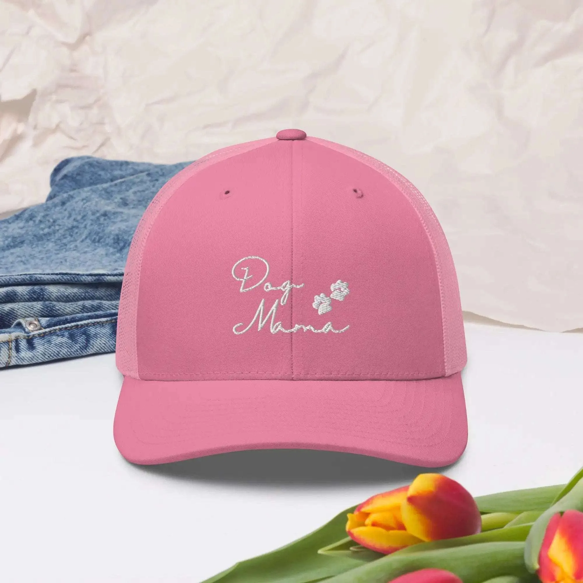 Dog Mama Embroidered Trucker Cap