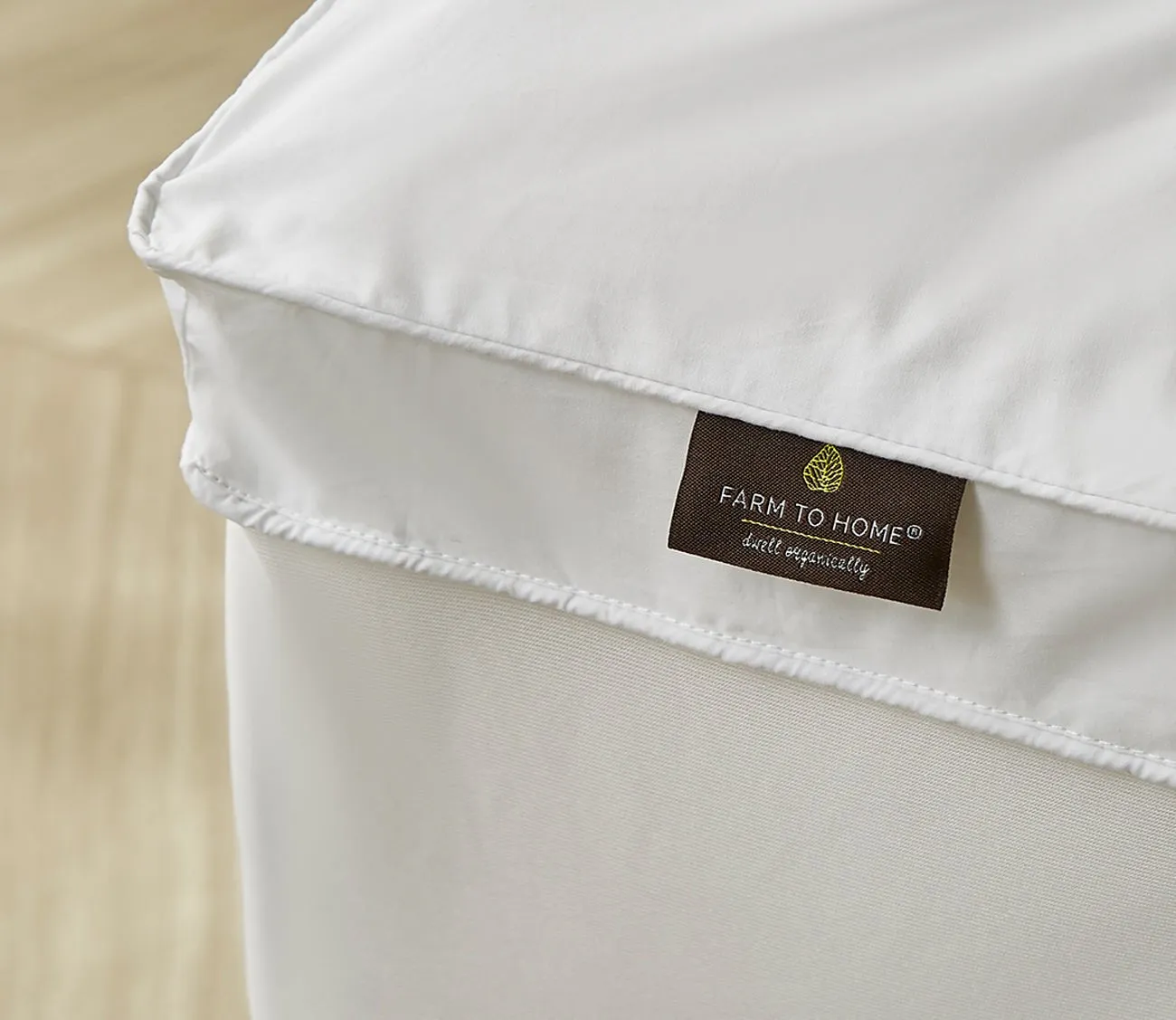 Farm To Home Organic Cotton 2-Inch Gusset Down Alternative Mattress Topper