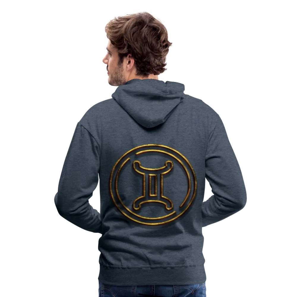 Gemini 3D Gold Men’s Premium Hoodie