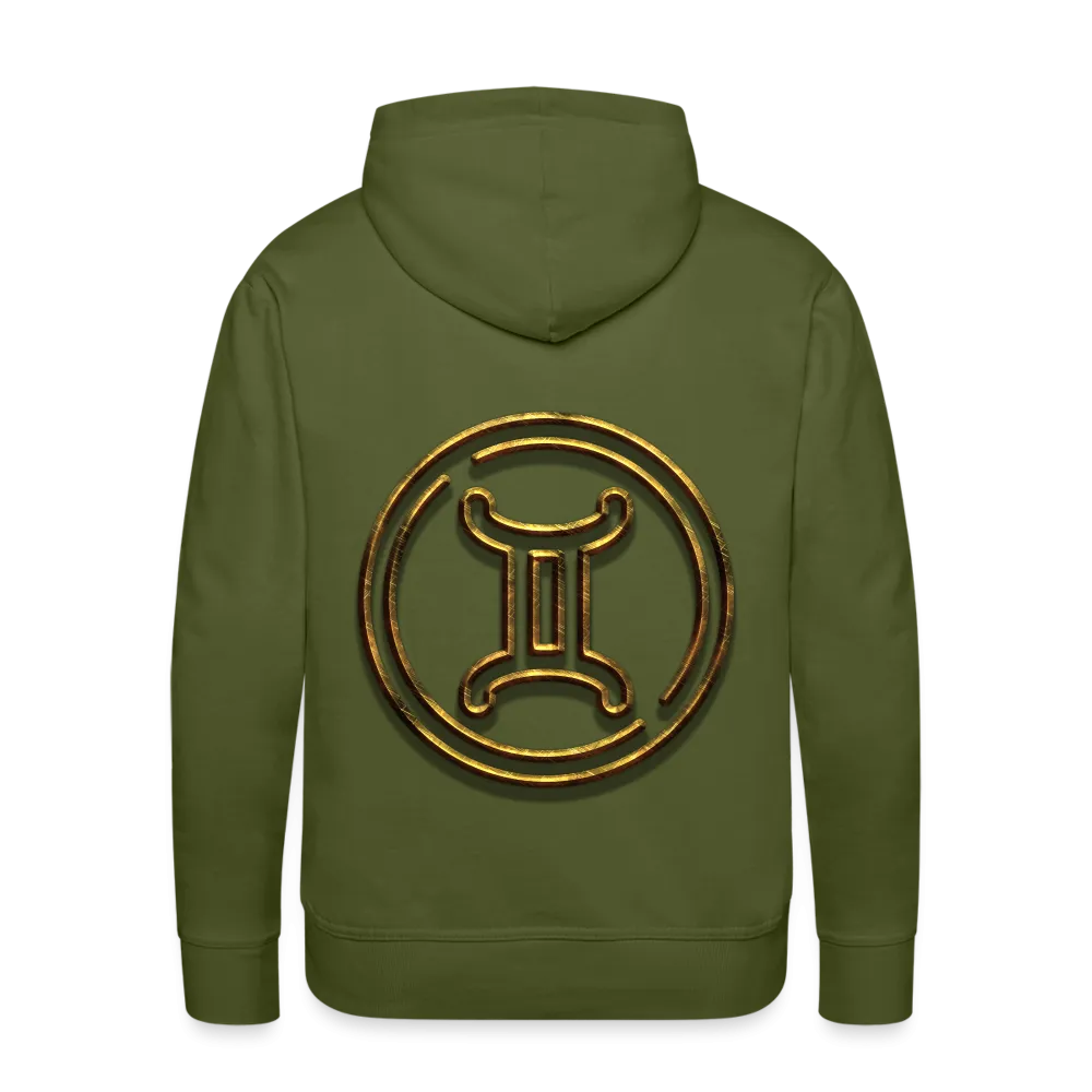 Gemini 3D Gold Men’s Premium Hoodie