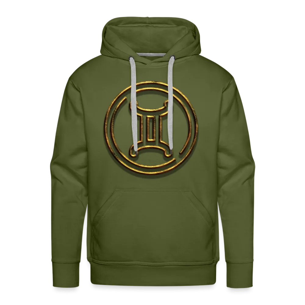 Gemini 3D Gold Men’s Premium Hoodie