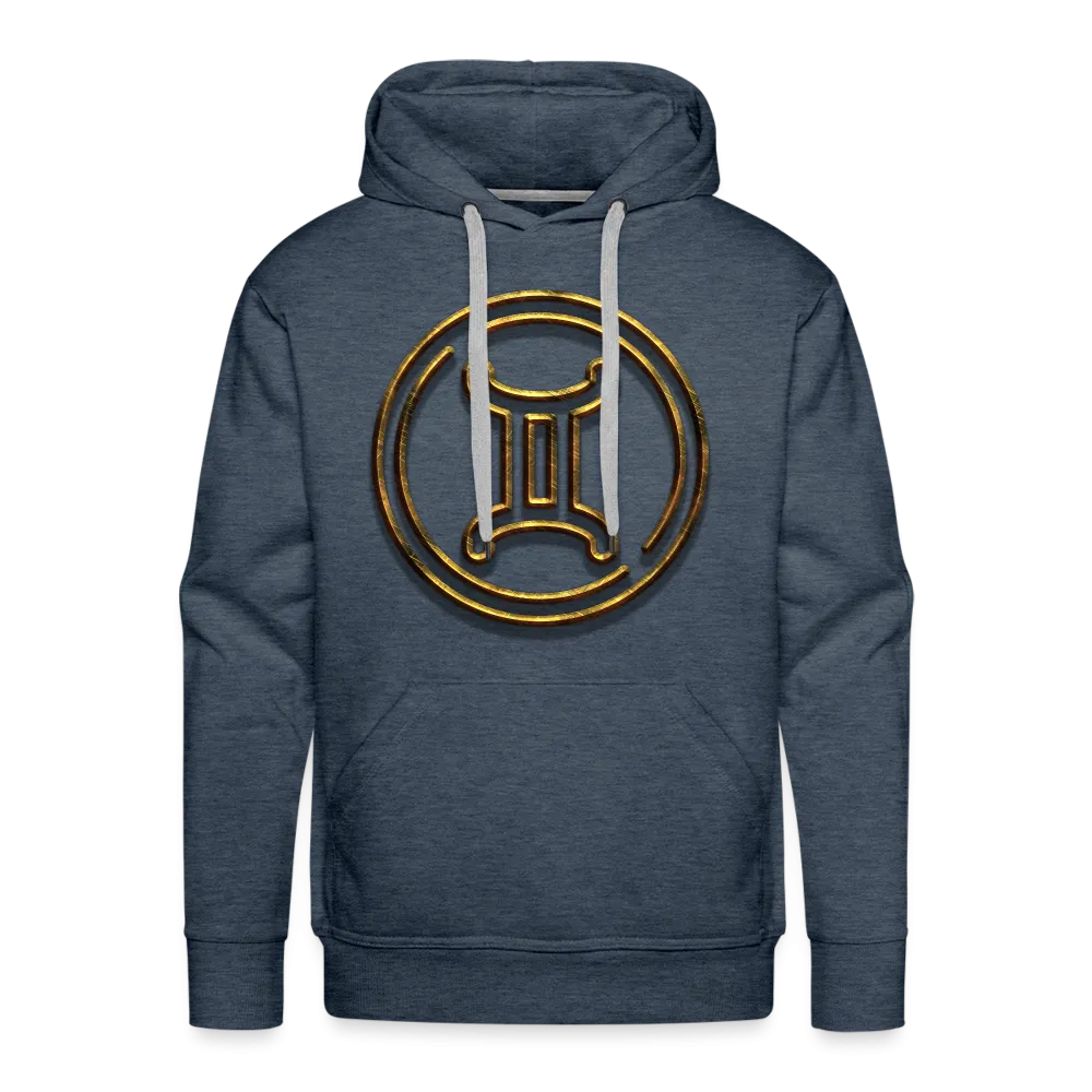 Gemini 3D Gold Men’s Premium Hoodie