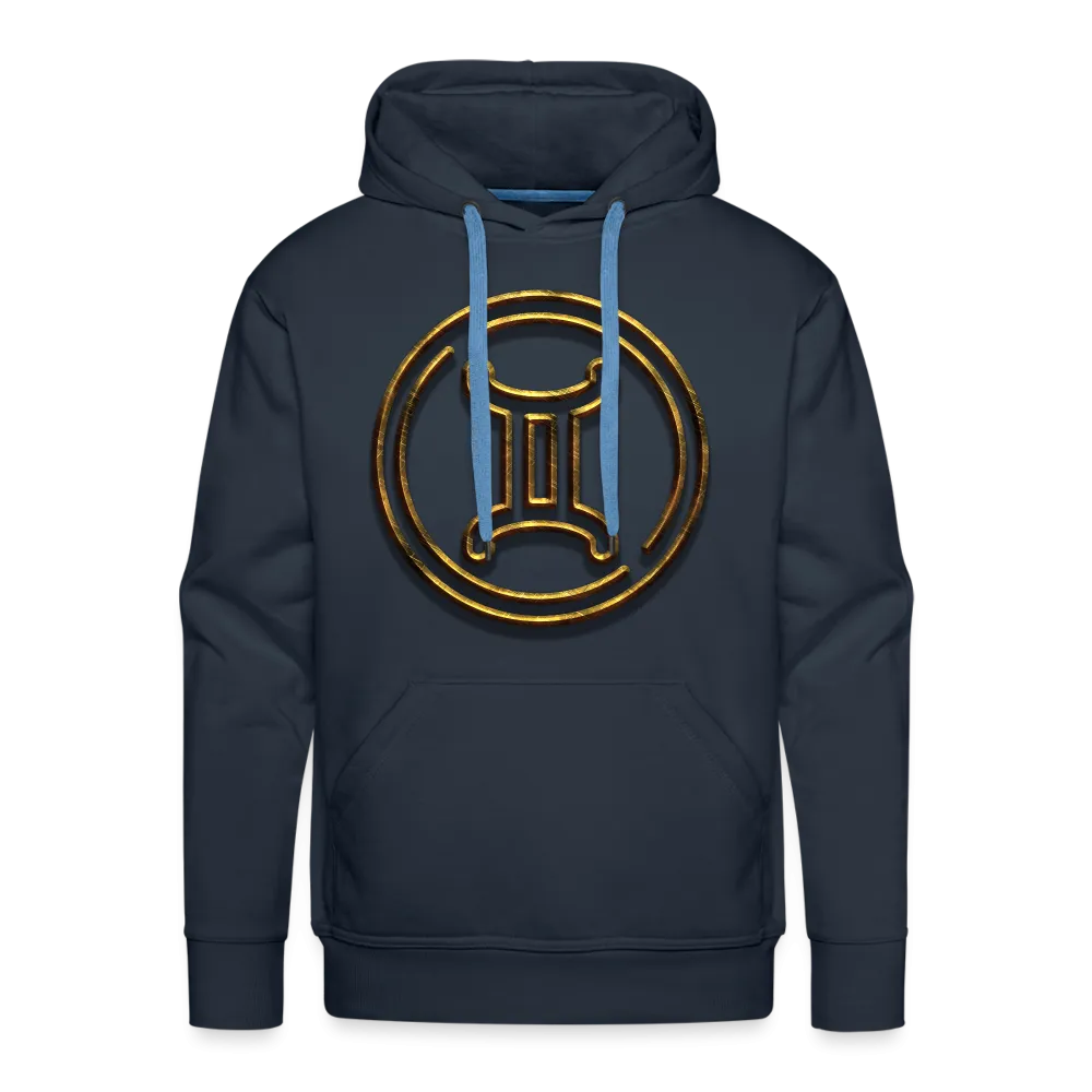 Gemini 3D Gold Men’s Premium Hoodie