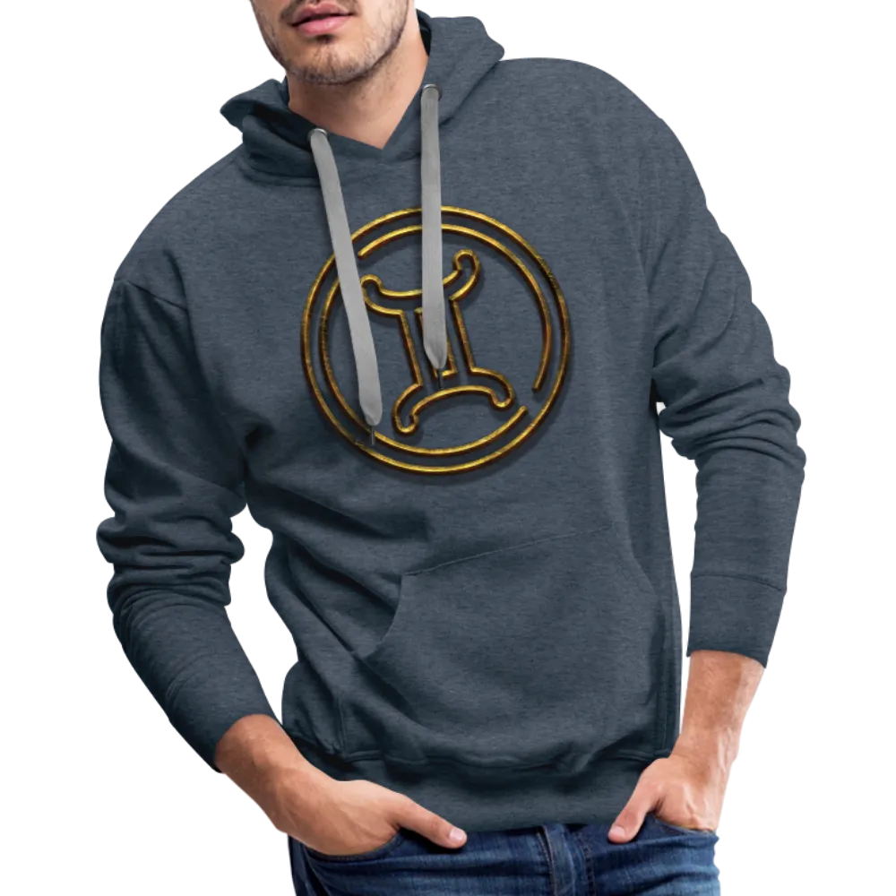 Gemini 3D Gold Men’s Premium Hoodie