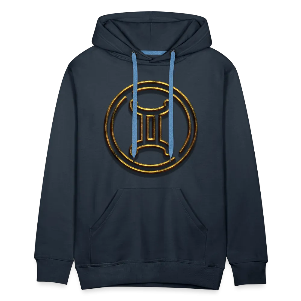 Gemini 3D Gold Men’s Premium Hoodie