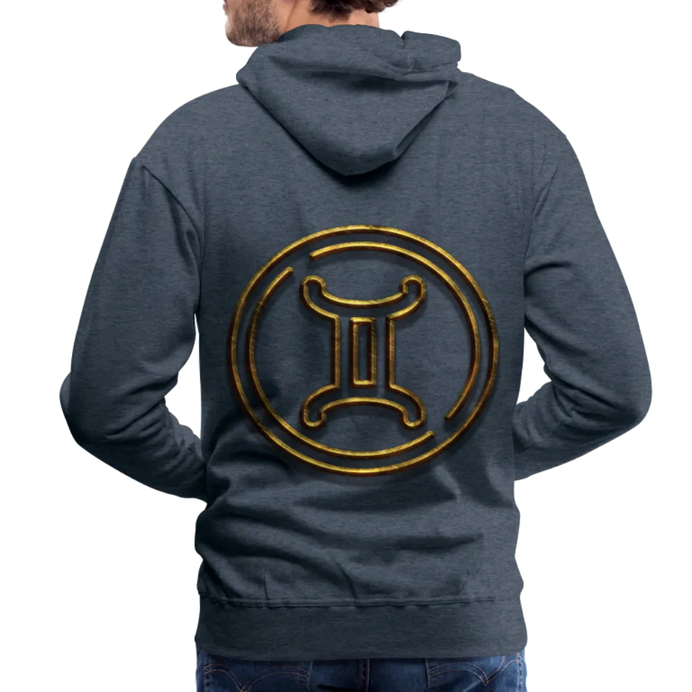 Gemini 3D Gold Men’s Premium Hoodie