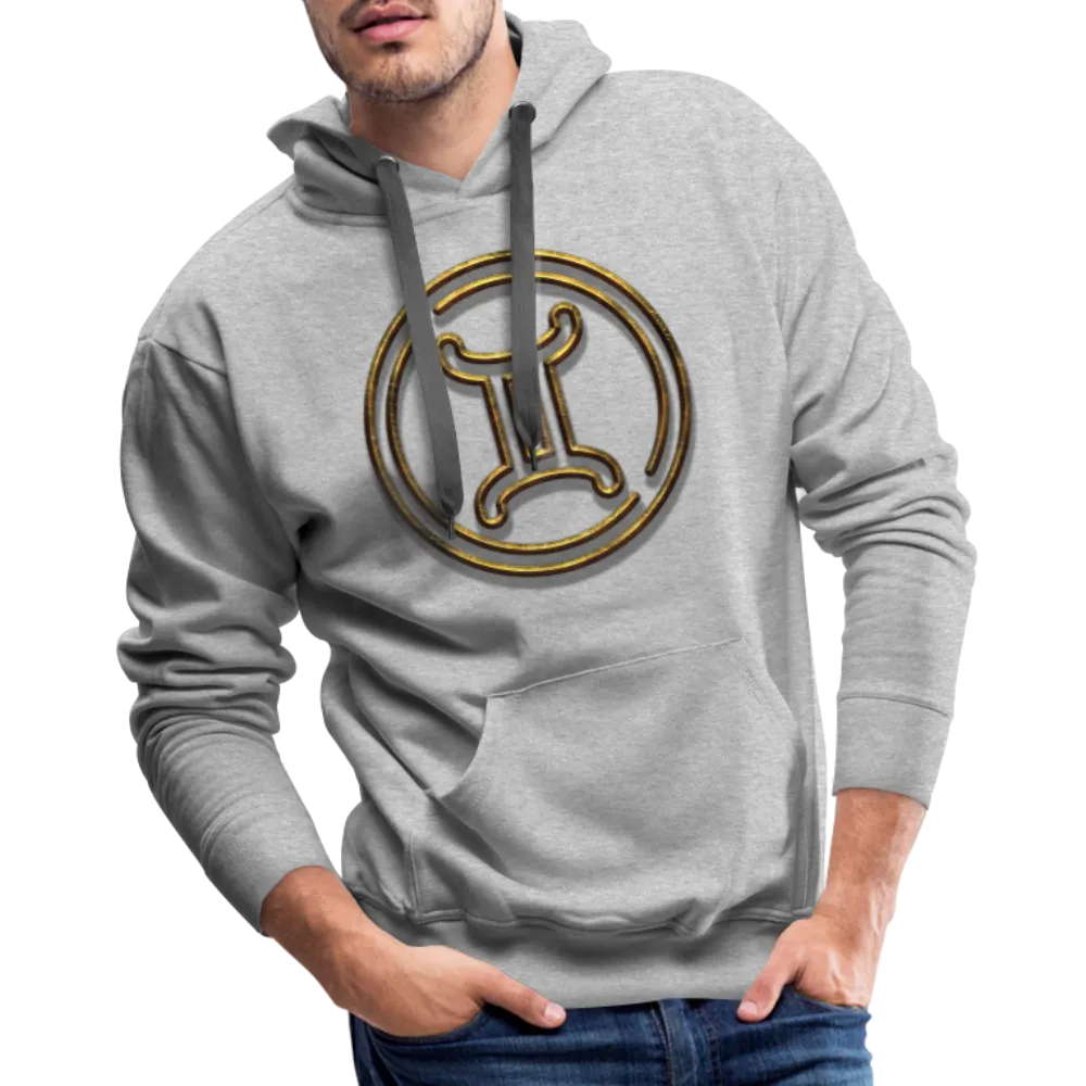 Gemini 3D Gold Men’s Premium Hoodie