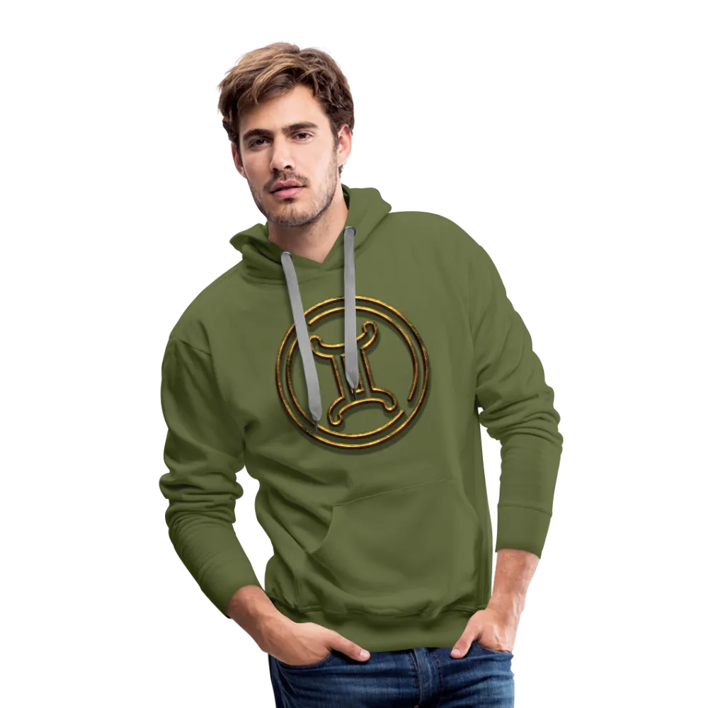 Gemini 3D Gold Men’s Premium Hoodie