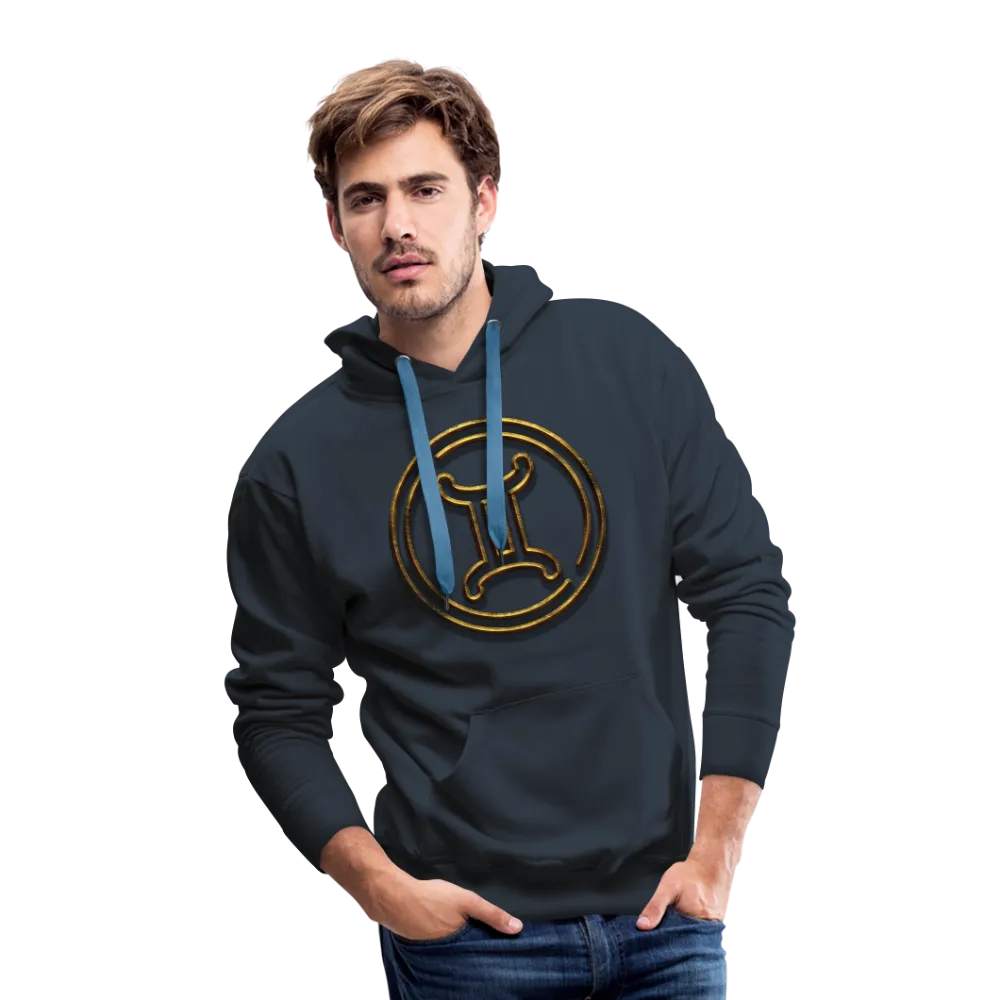 Gemini 3D Gold Men’s Premium Hoodie