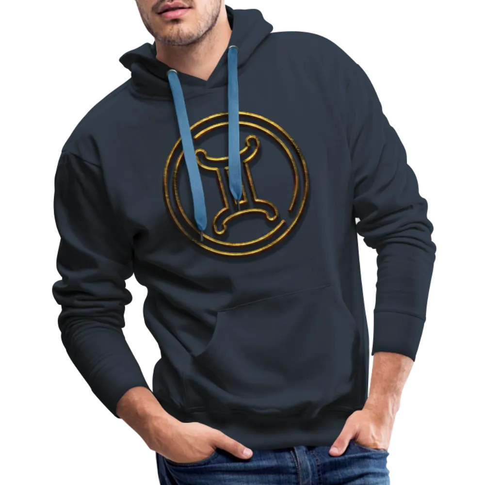 Gemini 3D Gold Men’s Premium Hoodie