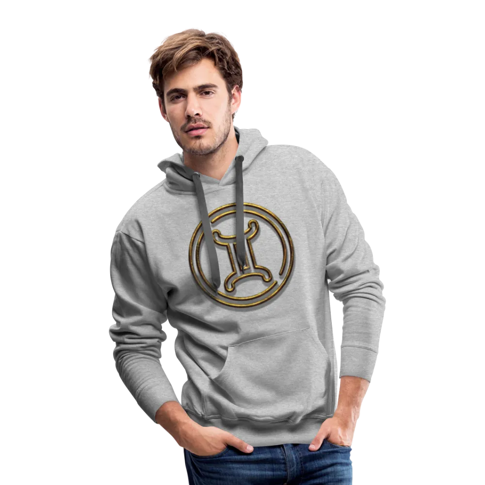 Gemini 3D Gold Men’s Premium Hoodie