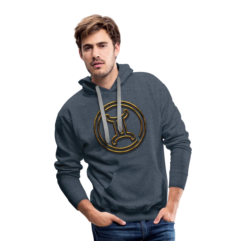 Gemini 3D Gold Men’s Premium Hoodie