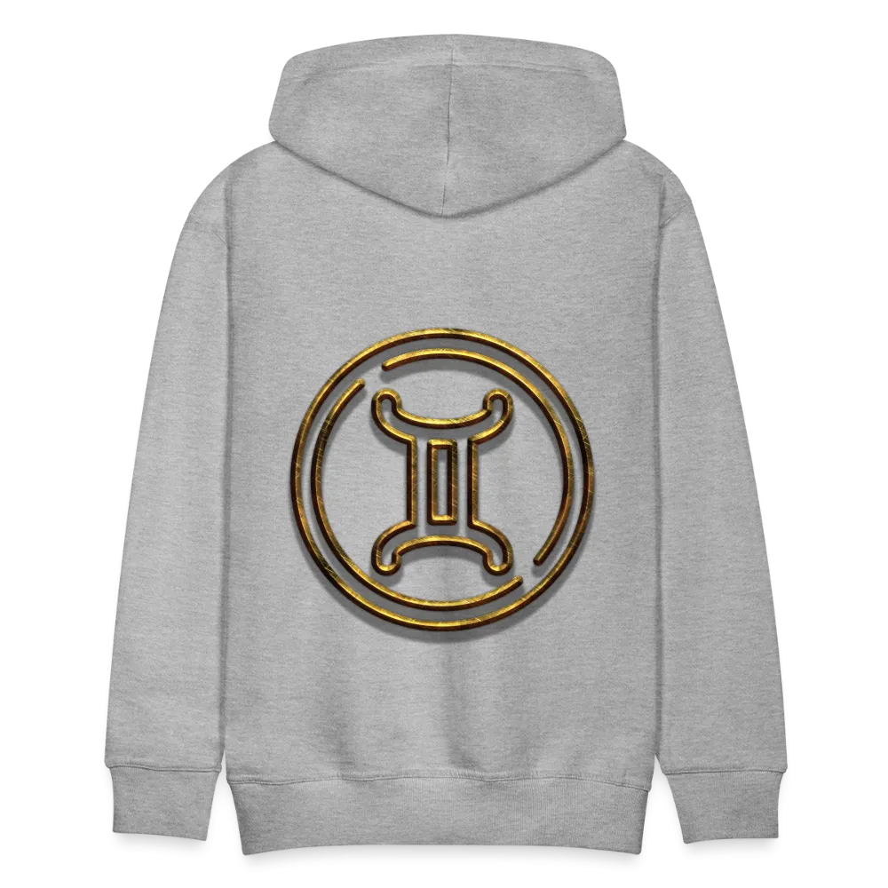 Gemini 3D Gold Men’s Premium Hoodie