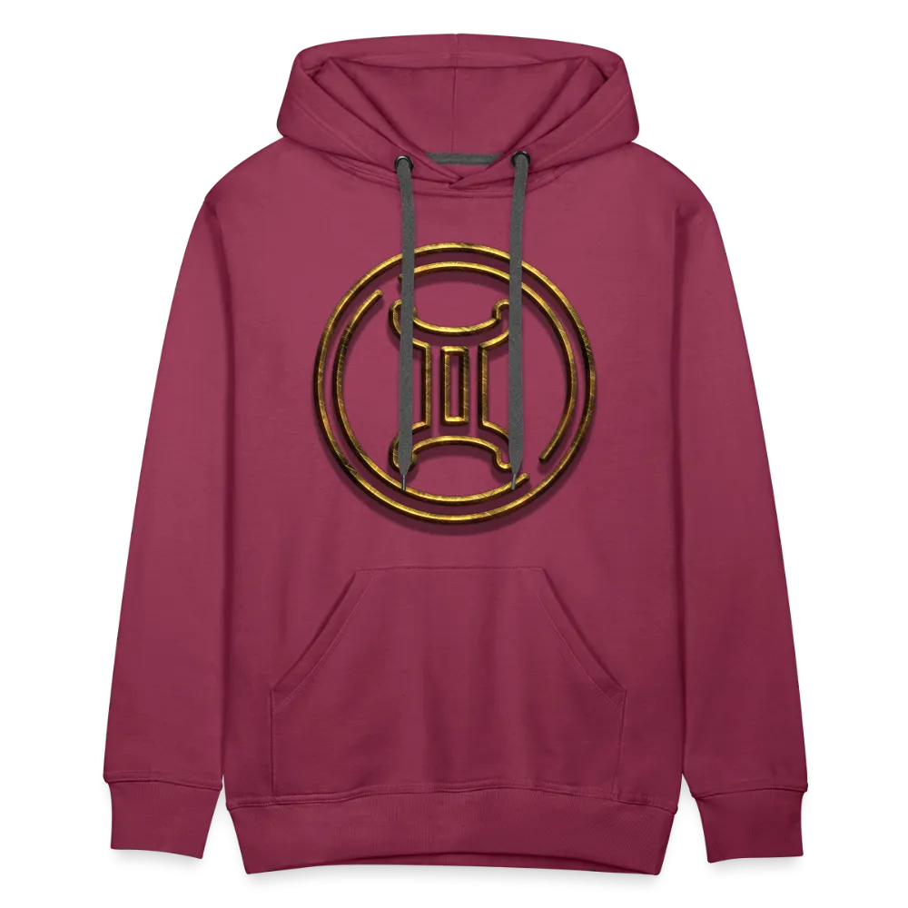 Gemini 3D Gold Men’s Premium Hoodie