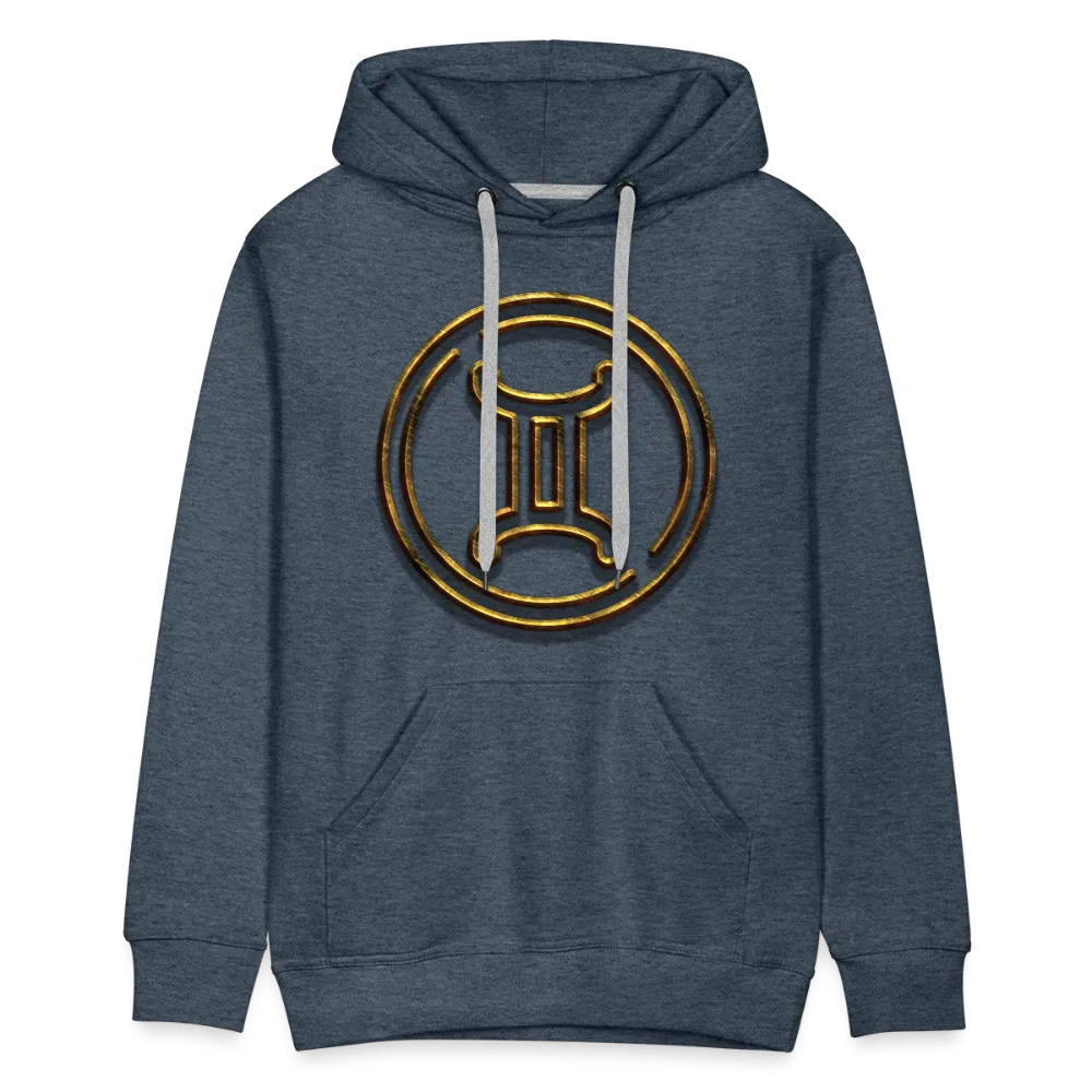 Gemini 3D Gold Men’s Premium Hoodie