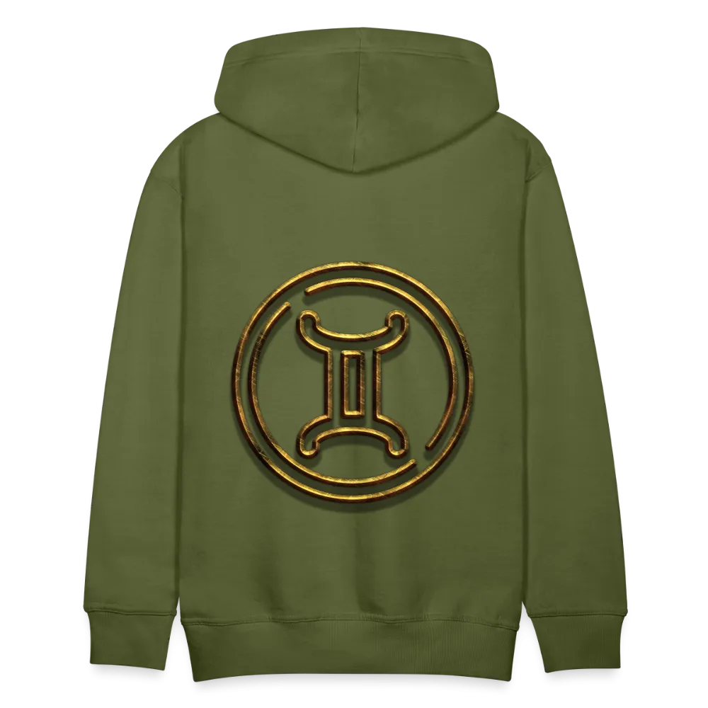 Gemini 3D Gold Men’s Premium Hoodie