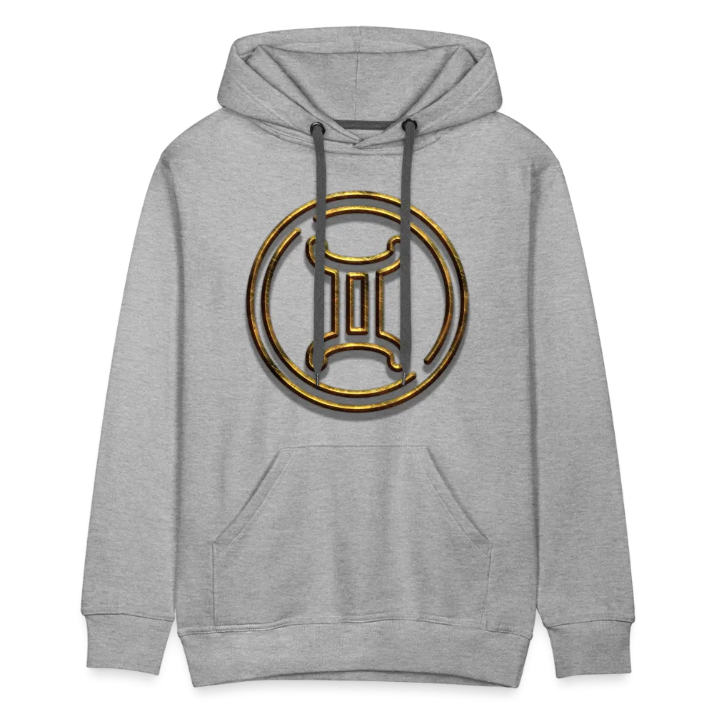 Gemini 3D Gold Men’s Premium Hoodie