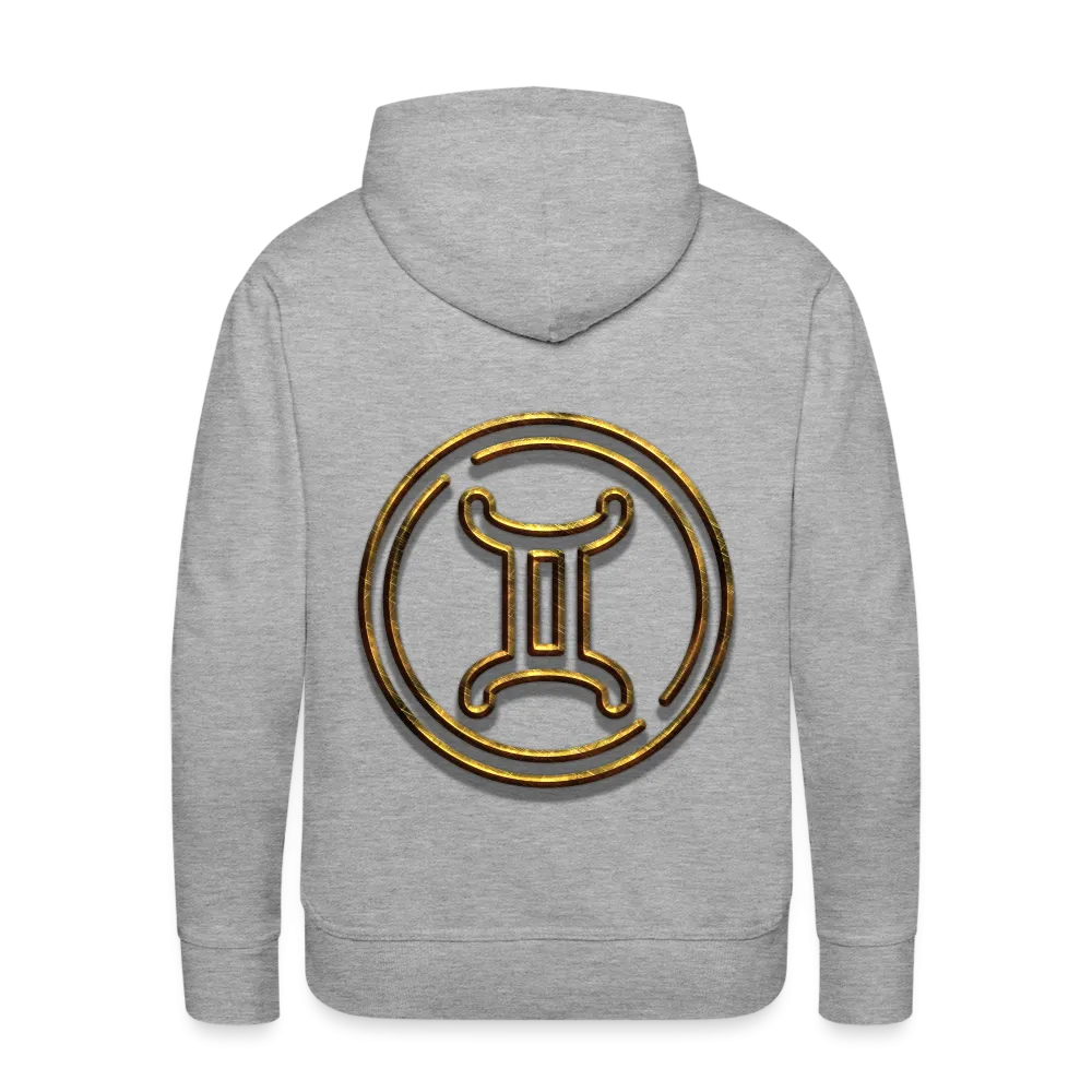 Gemini 3D Gold Men’s Premium Hoodie