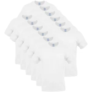 Gildan Men's Crew T-Shirts, Multipack, Style G1100, White (12-Pack), Small