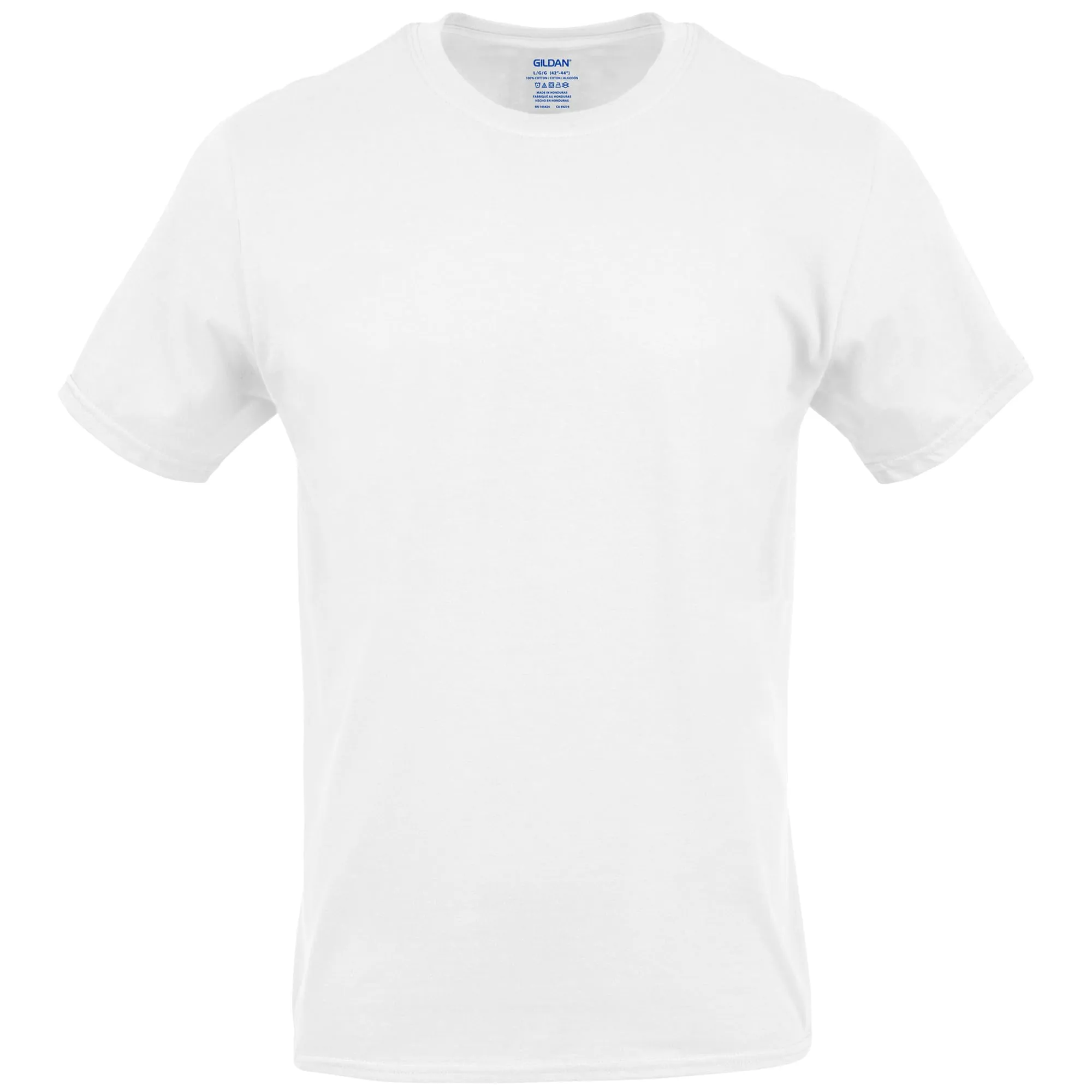 Gildan Men's Crew T-Shirts, Multipack, Style G1100, White (12-Pack), Small