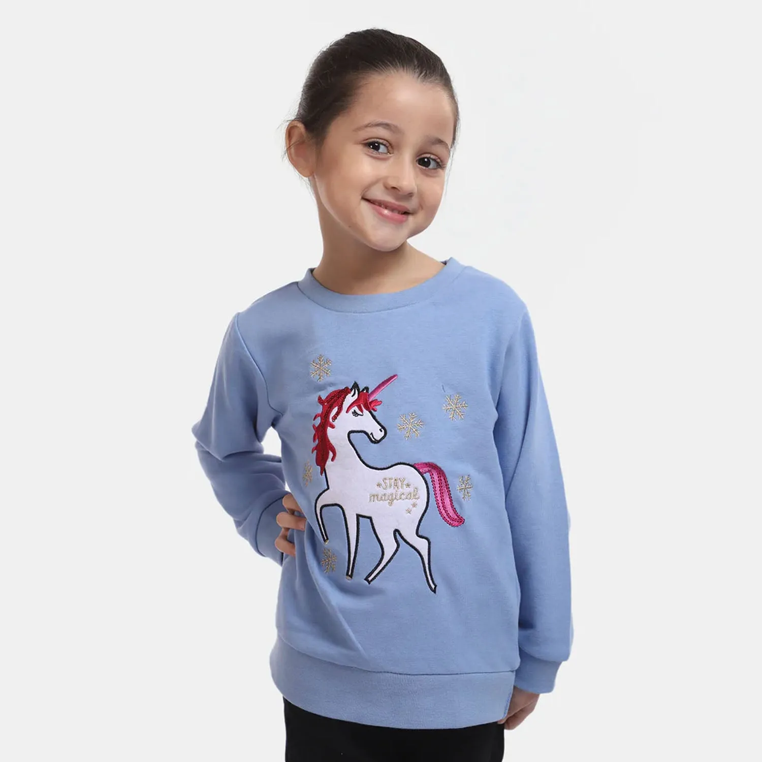 Girls Sweatshirt Stay Magical-Blue