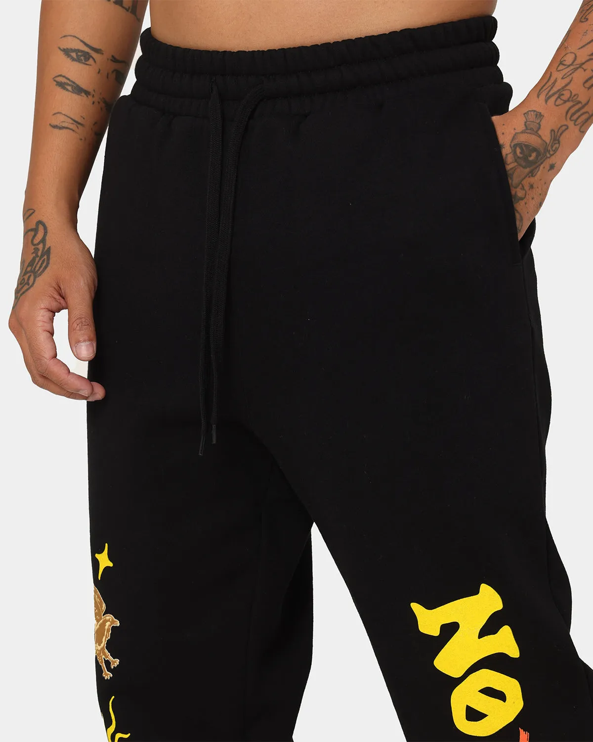 Goat Crew Backend Child Track Pants Black