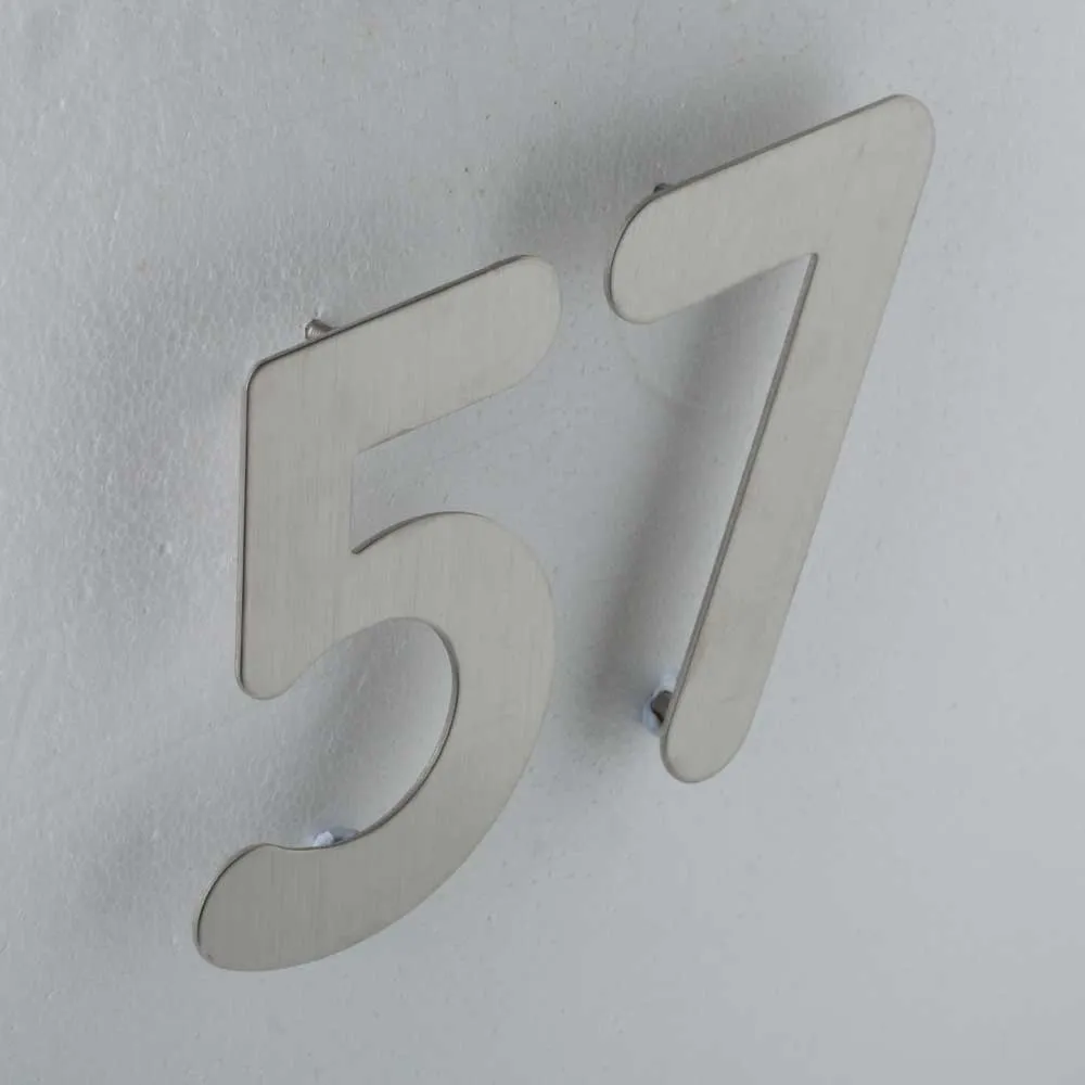 Hansdorf Stainless Steel 150mm House Number 8 Brushed Chrome