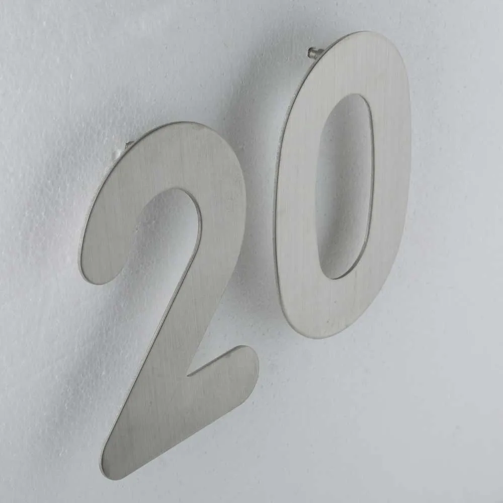 Hansdorf Stainless Steel 150mm House Number 8 Brushed Chrome