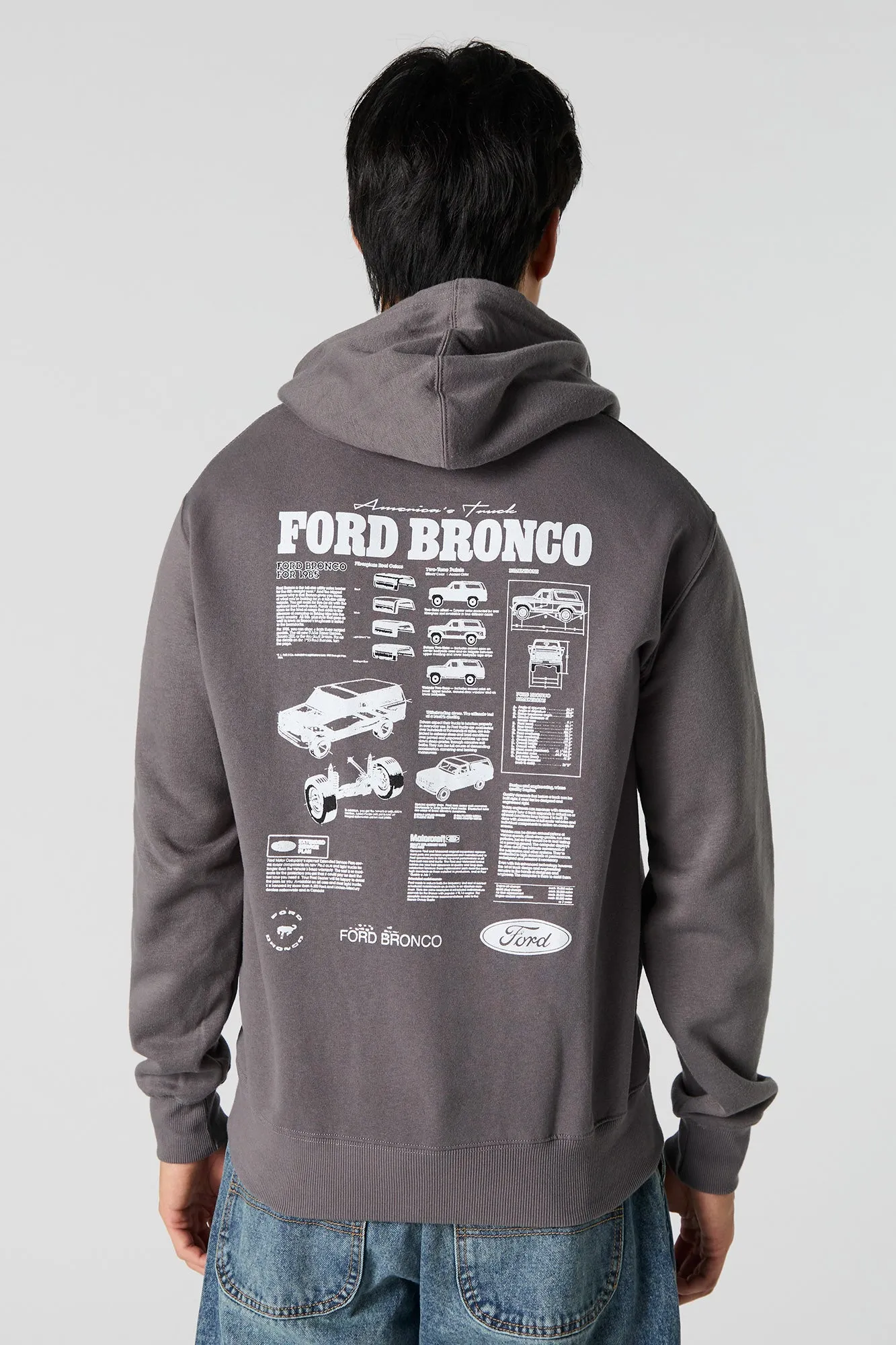 Haut à capuchon en molleton avec imprimé Ford Bronco