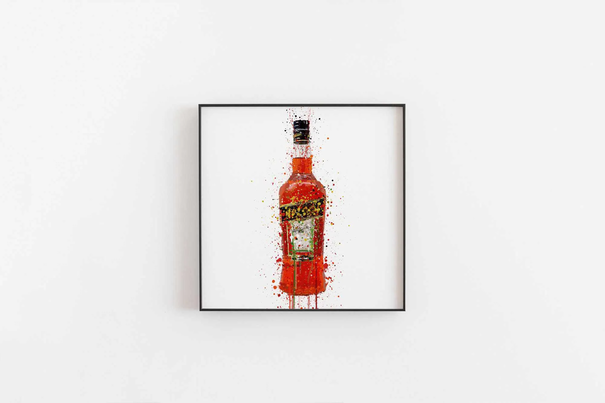 Liquor Bottle Wall Art Print 'Italia'