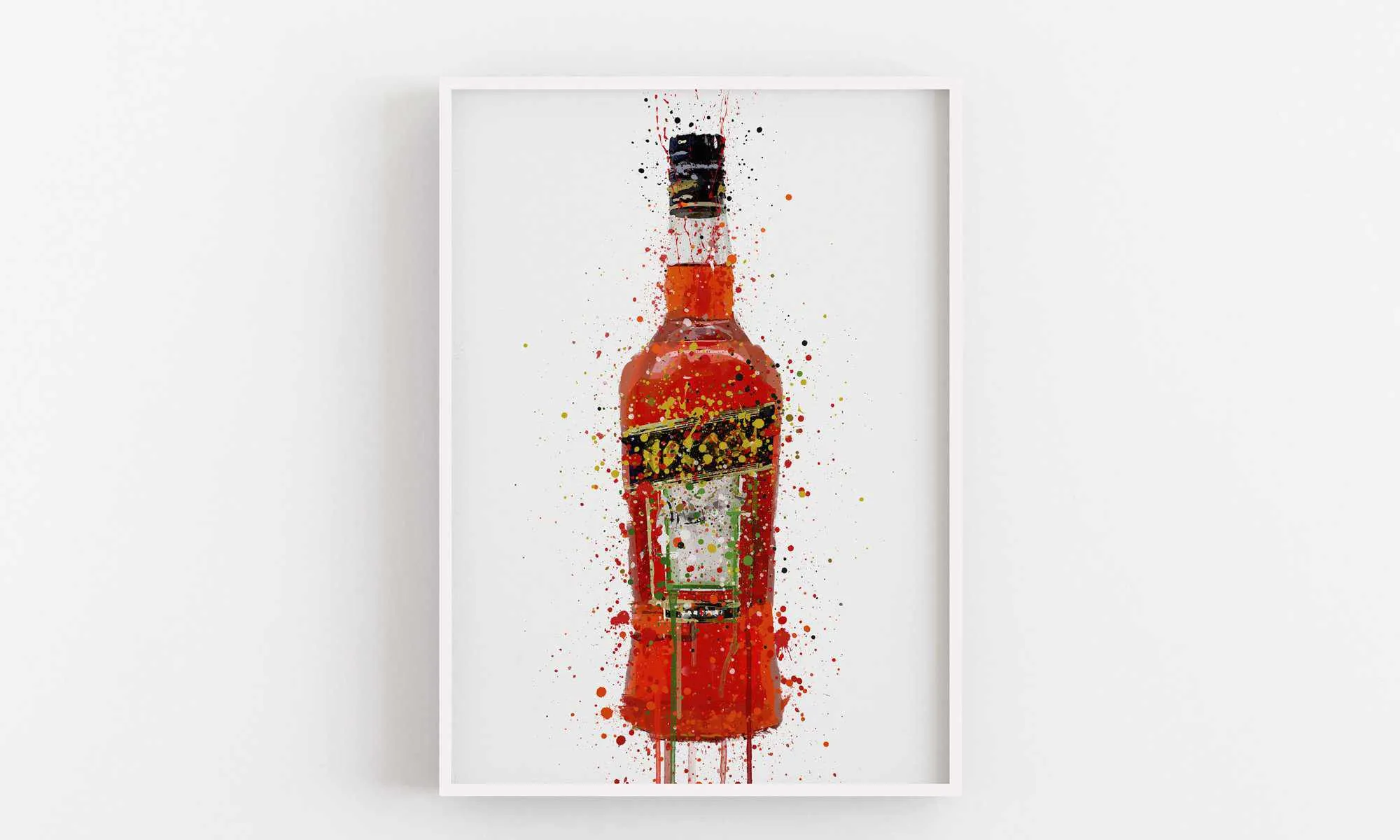 Liquor Bottle Wall Art Print 'Italia'