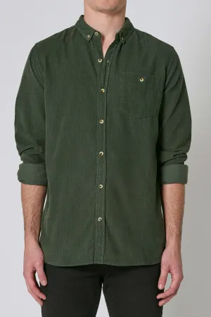 Men At Work Cord Shirt - Pine