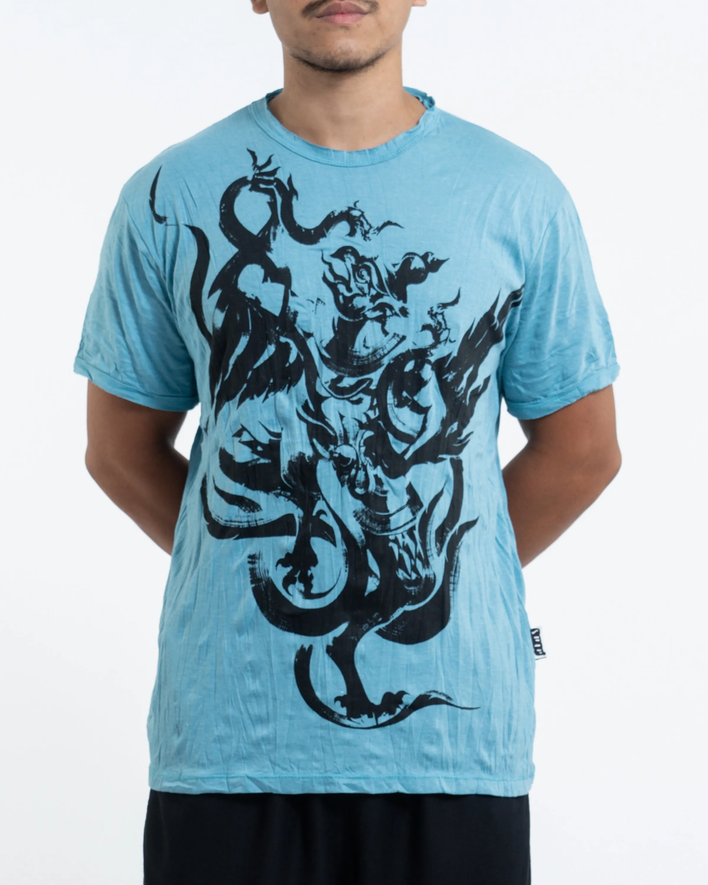 Mens Garuda T-Shirt in Turquoise