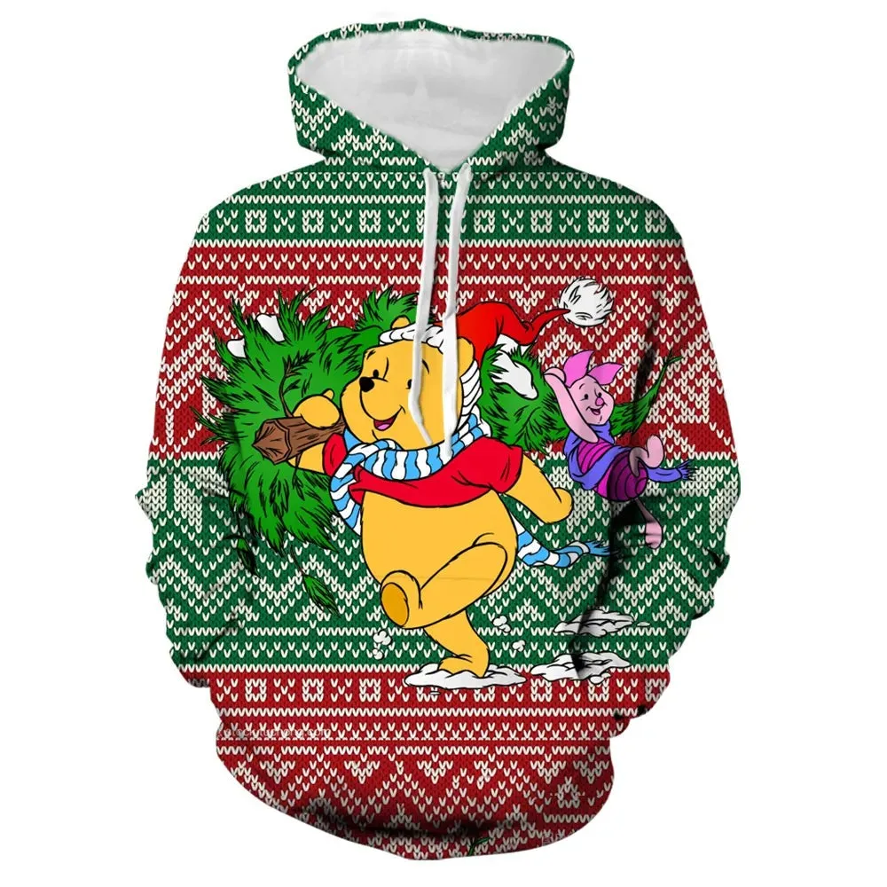 Mickey And Winnie Christmas Hoodies