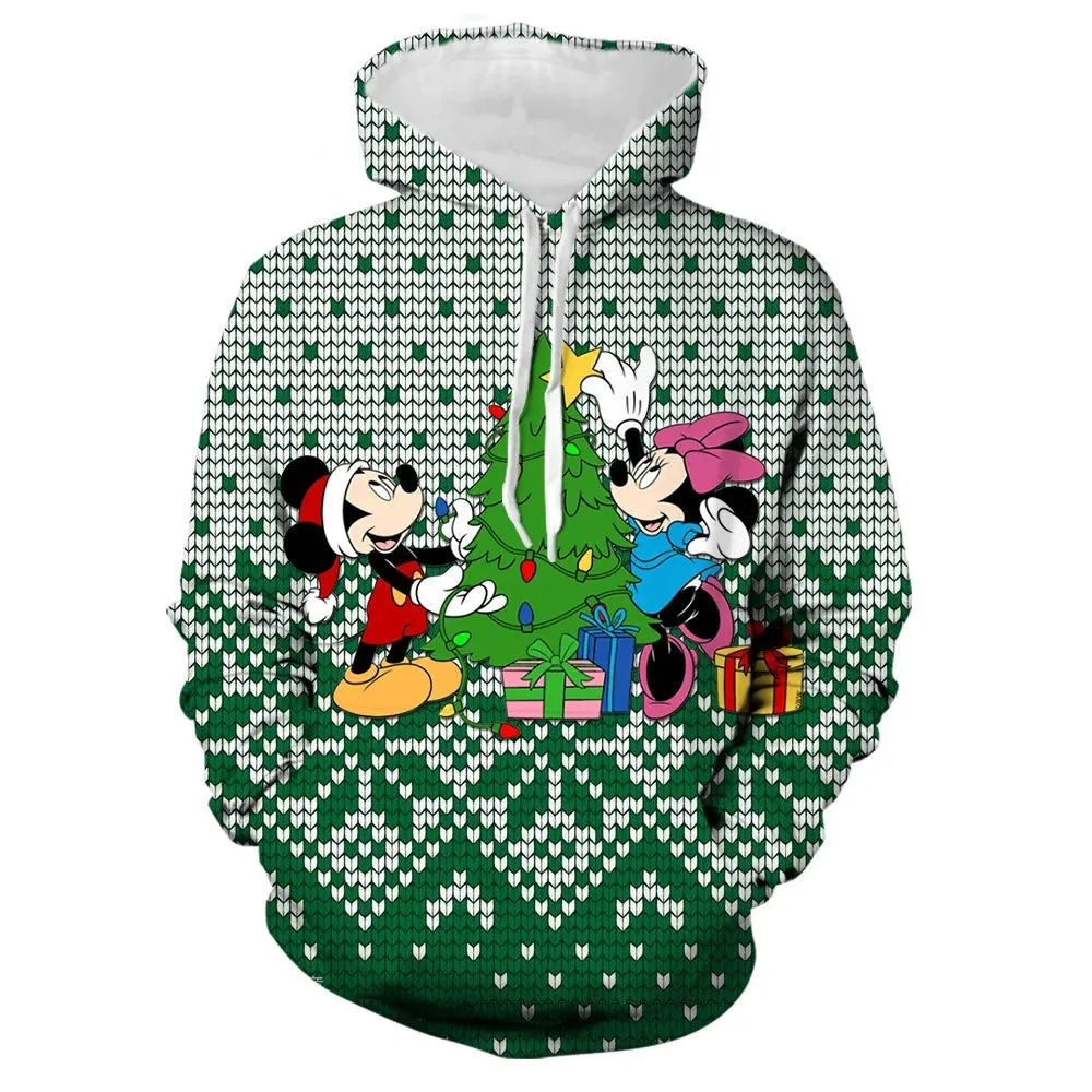 Mickey And Winnie Christmas Hoodies