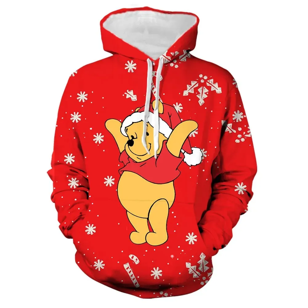 Mickey And Winnie Christmas Hoodies