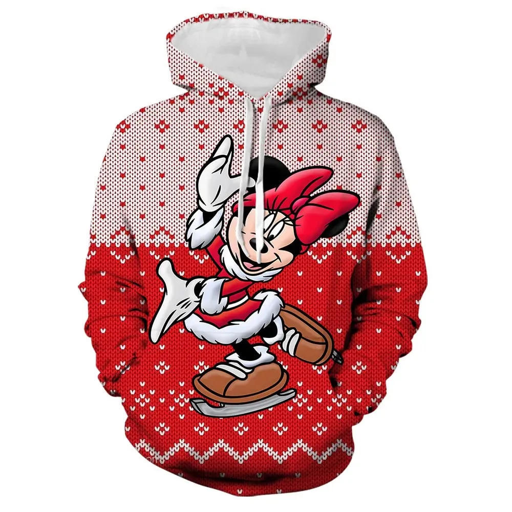 Mickey And Winnie Christmas Hoodies