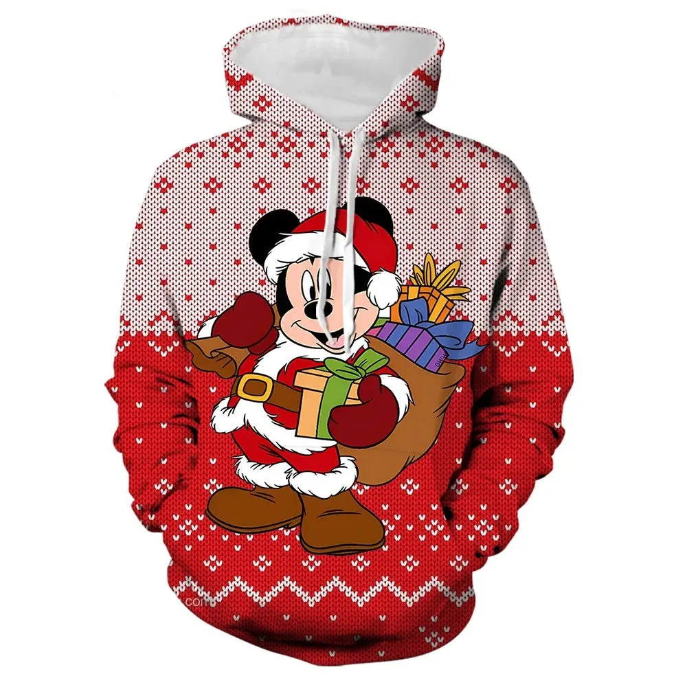 Mickey And Winnie Christmas Hoodies