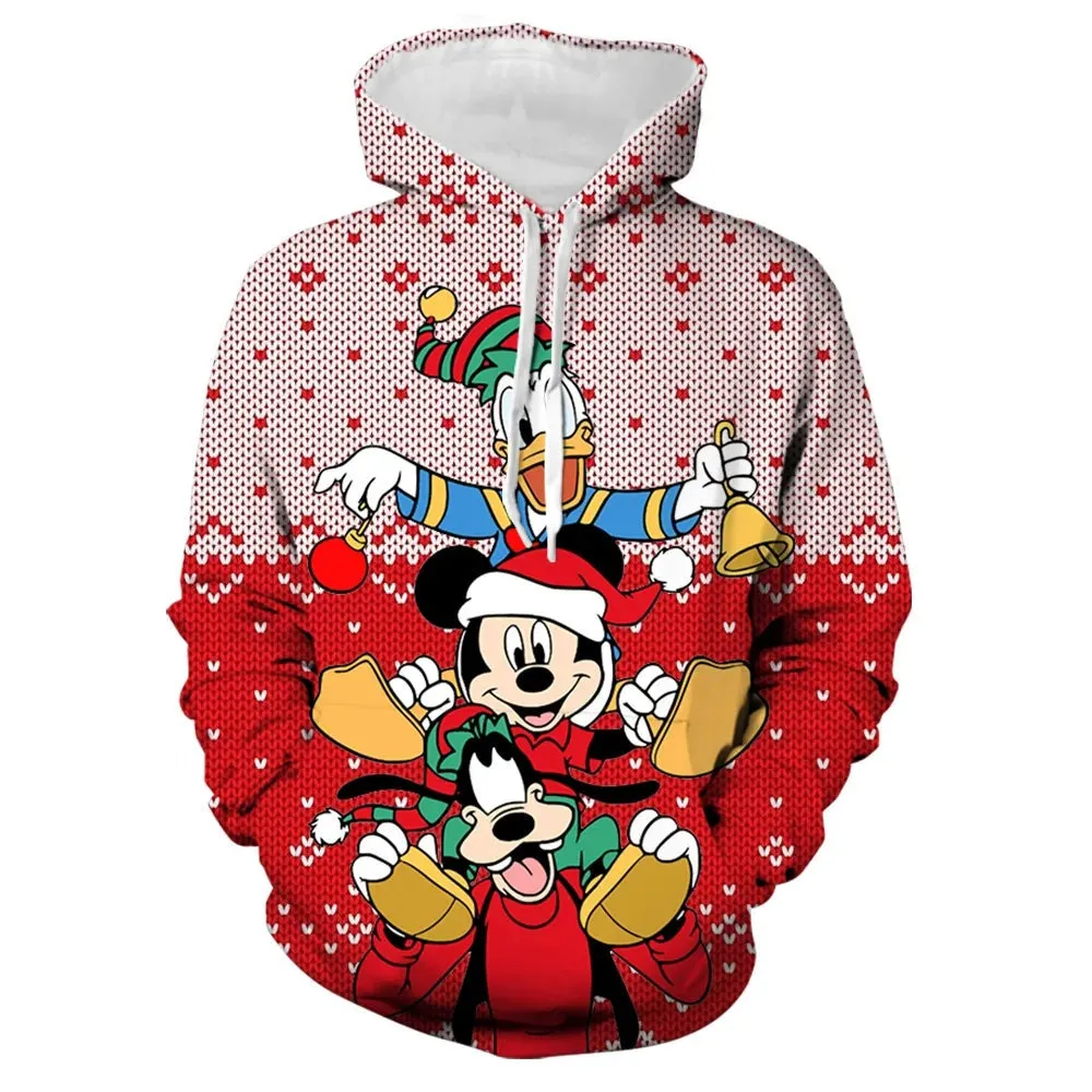 Mickey And Winnie Christmas Hoodies