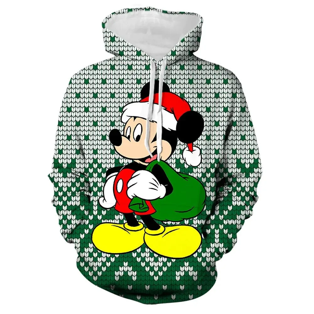 Mickey And Winnie Christmas Hoodies