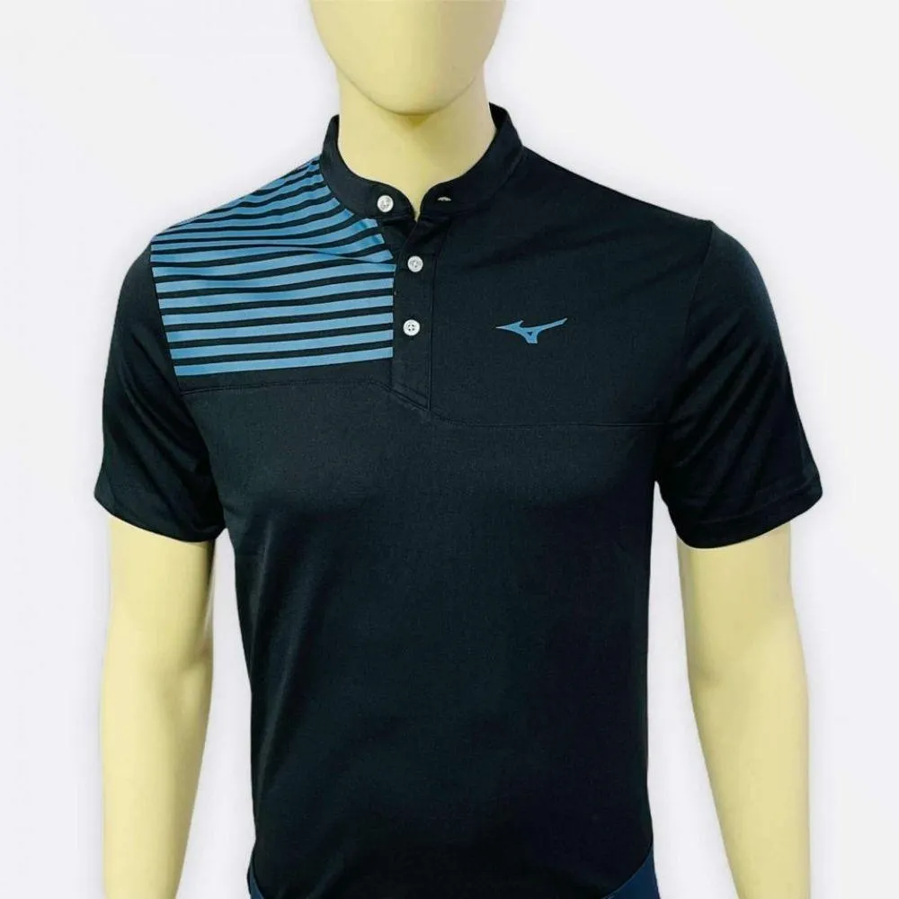 Mizuno Basic Stripe Panel Polo T-Shirt