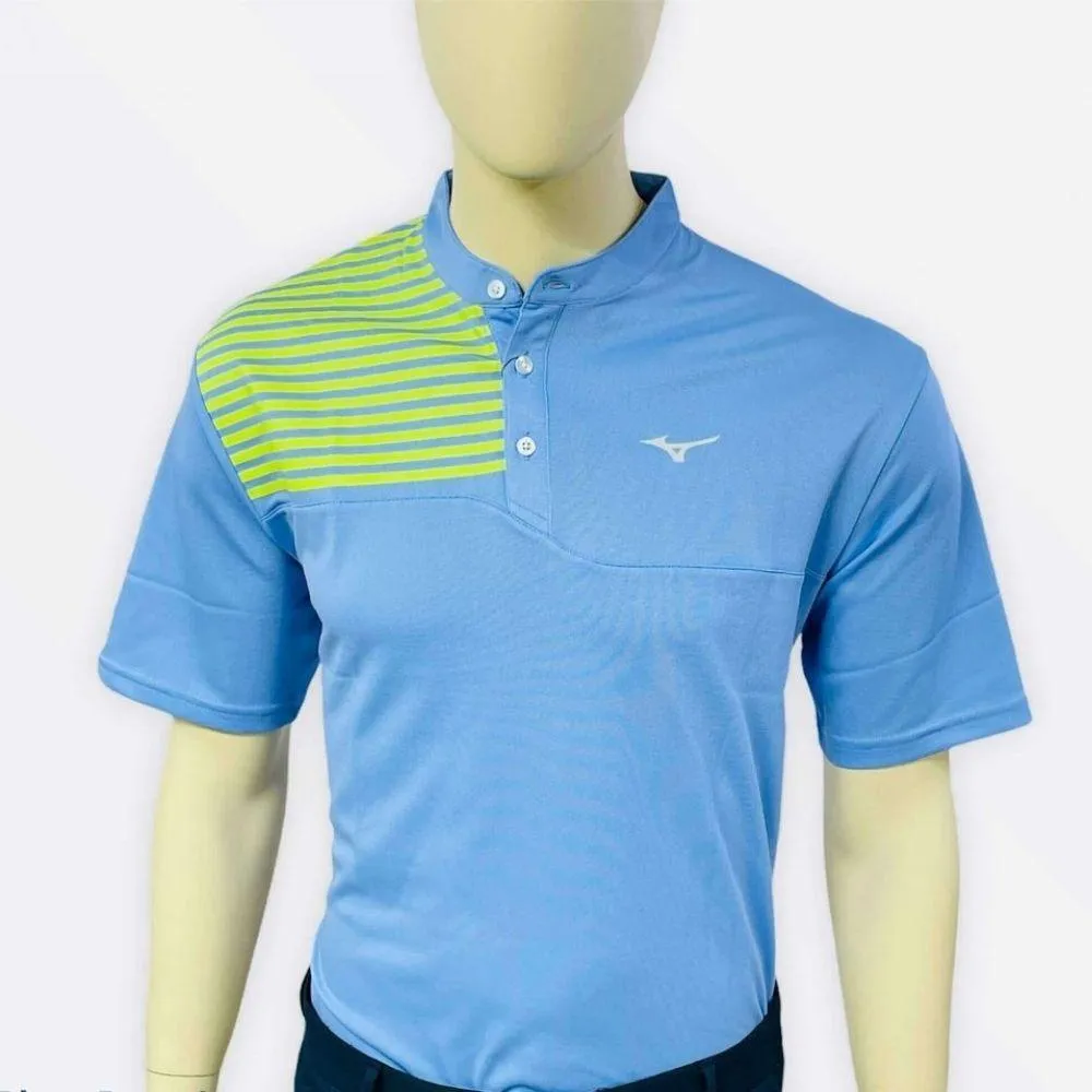 Mizuno Basic Stripe Panel Polo T-Shirt