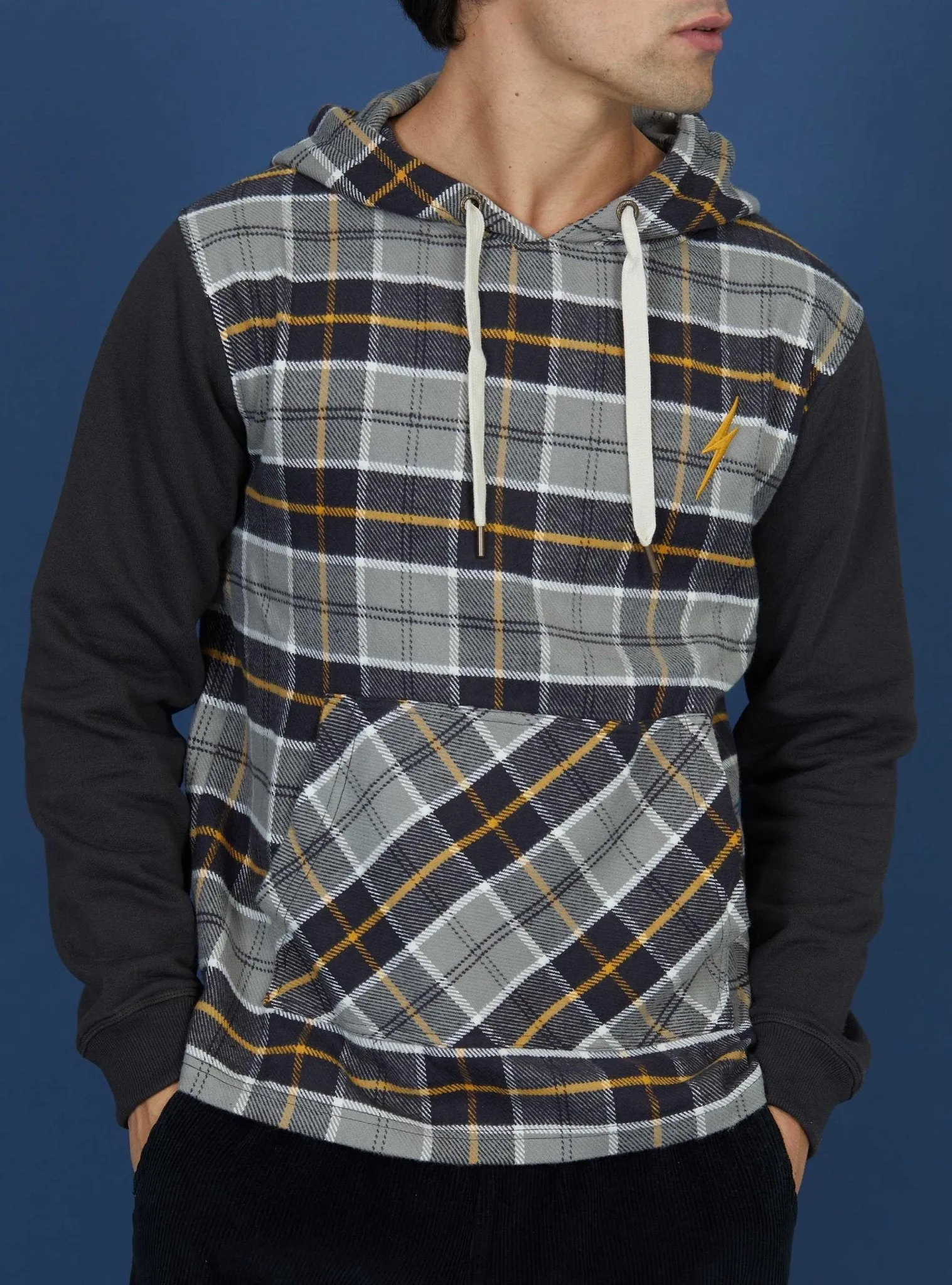 ORGANIC-COTTON FLANNEL HOODIE