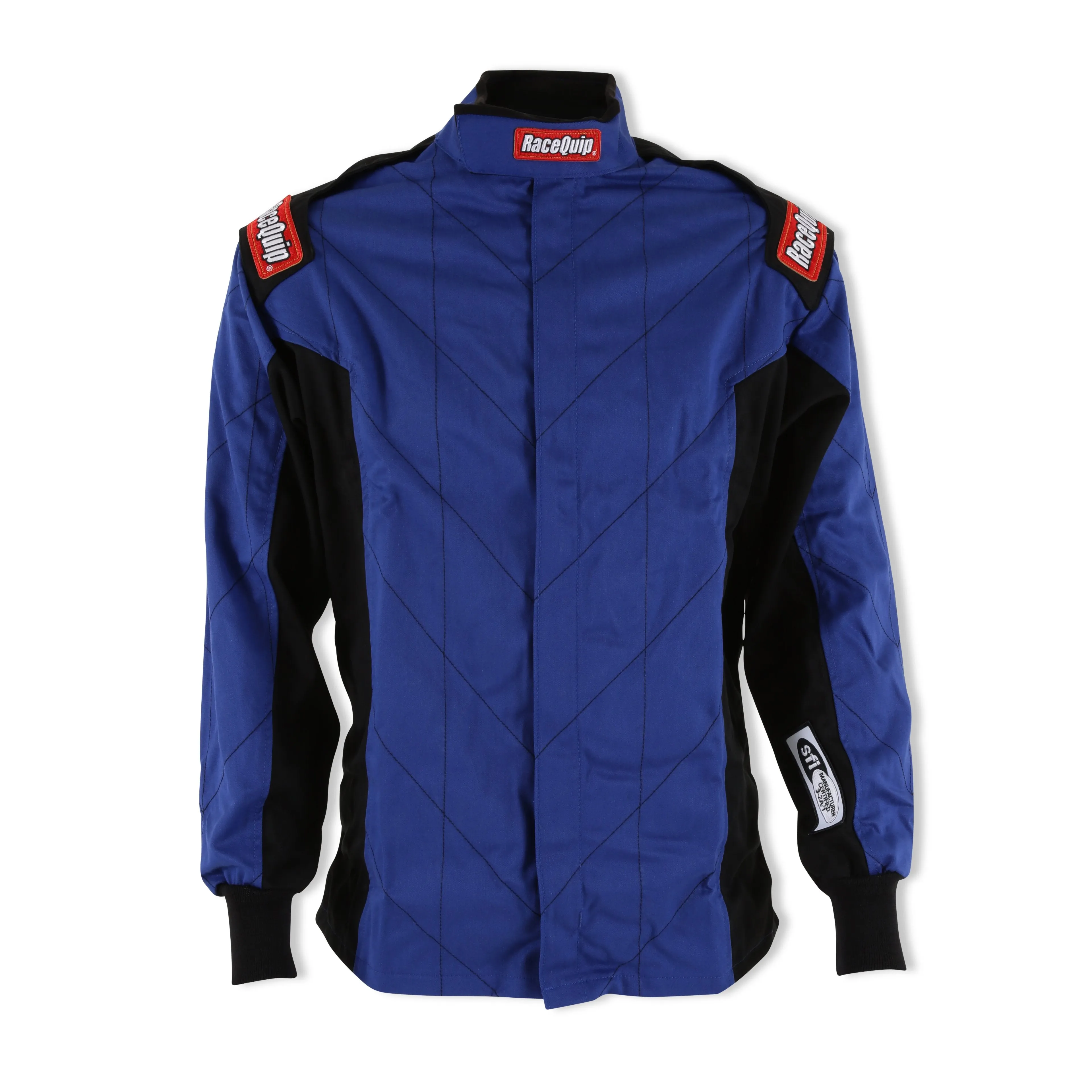 RaceQuip Chevron-1 Single Layer Racing Driver Fire Suit Jacket [SFI 3.2A/1] - Red / Blue